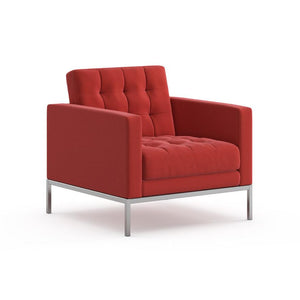 Florence Knoll Relaxed Lounge Chair lounge chair Knoll Knoll Velvet - Tomato 