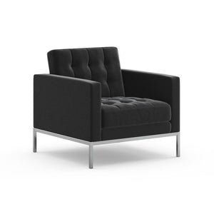 Florence Knoll Relaxed Lounge Chair lounge chair Knoll Knoll Velvet - Ebony 