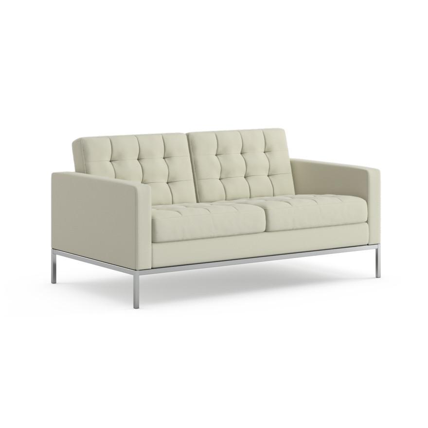 Florence Knoll Relaxed Settee sofa Knoll Ultrasuede - Sandstone 