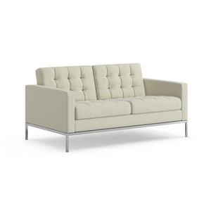 Florence Knoll Relaxed Settee sofa Knoll Ultrasuede - Sandstone 