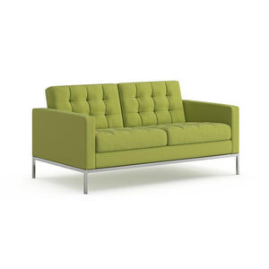 Florence Knoll Relaxed Settee sofa Knoll Ultrasuede - Kiwi 
