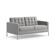 Florence Knoll Relaxed Settee sofa Knoll Knoll Velvet - Silver 