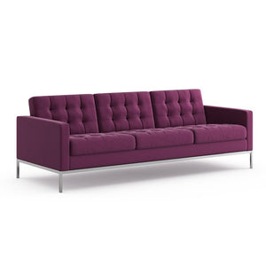 Florence Knoll Relaxed Sofa sofa Knoll Ultrasuede - Wild Plum 
