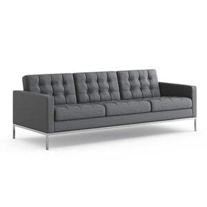 Florence Knoll Relaxed Sofa sofa Knoll Prairie Leather - Sterling 