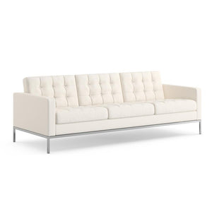 Florence Knoll Relaxed Sofa sofa Knoll Prairie Leather - Cottontail 