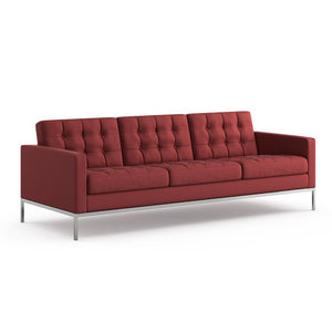 Florence Knoll Relaxed Sofa sofa Knoll Volo Leather - Garnet 