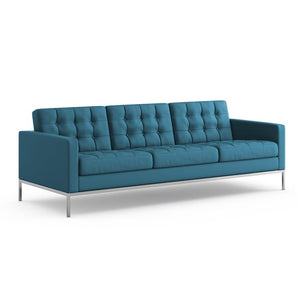 Florence Knoll Relaxed Sofa sofa Knoll Acqua Leather - Spanish Main 
