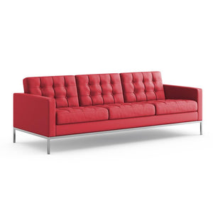 Florence Knoll Relaxed Sofa sofa Knoll Acqua Leather - Rio Grande 