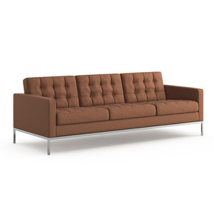 Florence Knoll Relaxed Sofa sofa Knoll Acqua Leather - Mississippi Delta 