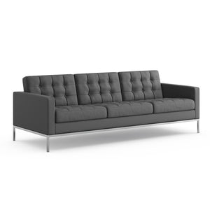 Florence Knoll Relaxed Sofa sofa Knoll Sabrina Leather - Thundercloud 