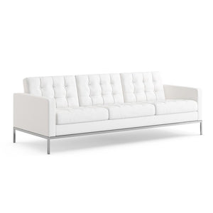 Florence Knoll Relaxed Sofa sofa Knoll Sabrina Leather - White 