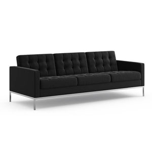 Florence Knoll Relaxed Sofa sofa Knoll Ultrasuede - Black Onyx 