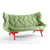 Foliage Sofa Sofa Kartell Red Legs trevira - green (D) 