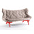 Foliage Sofa Sofa Kartell Red Legs trevira - beige (A) 