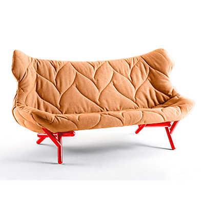 Foliage Sofa Sofa Kartell Red Legs trevira - orange (B) 