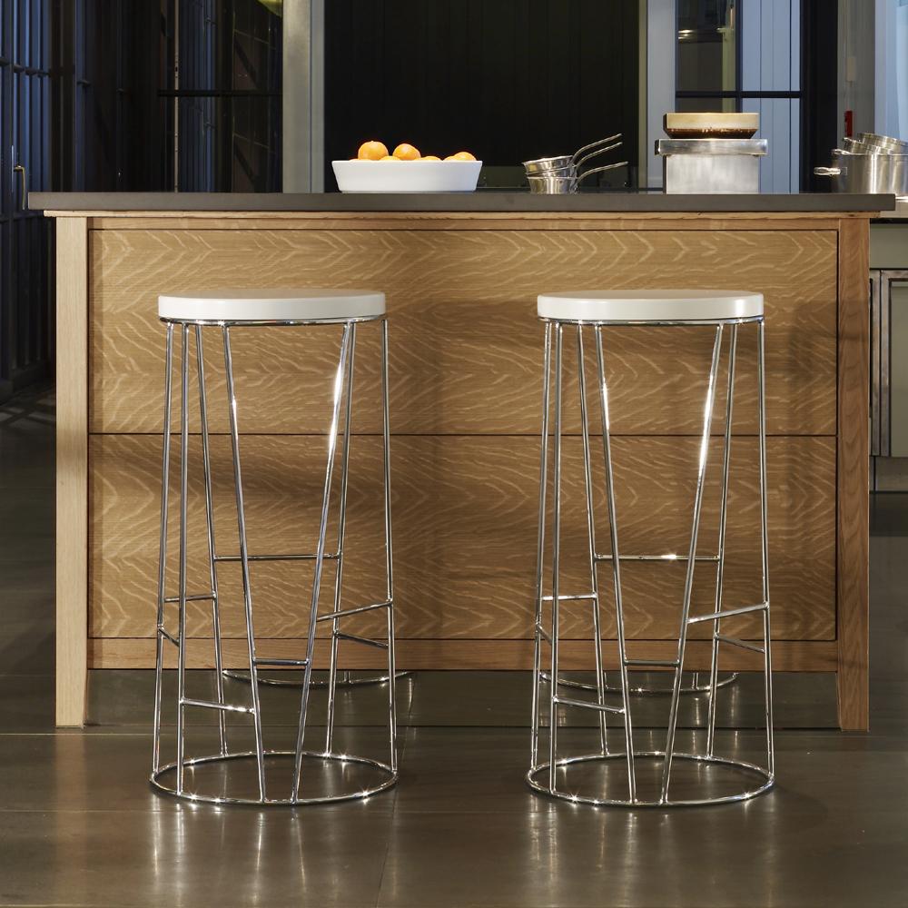 Forest Stool With Upholstered Seat bar seating Bernhardt Design 