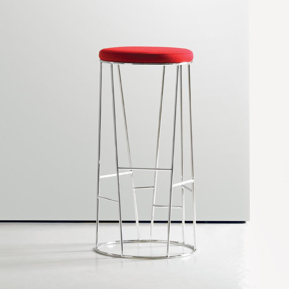 Forest Stool With Upholstered Seat bar seating Bernhardt Design 