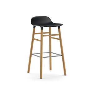 Form stool Stools Normann Copenhagen 29.5" Bar Oak Black