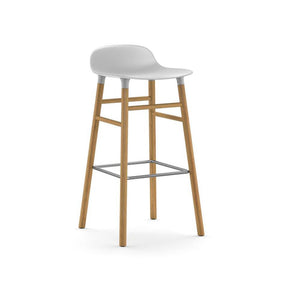 Form stool Stools Normann Copenhagen 29.5" Bar Oak White