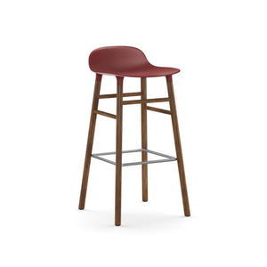 Form stool Stools Normann Copenhagen 29.5" Bar Walnut +$80.00 Red