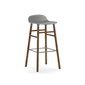 Form stool Stools Normann Copenhagen 29.5" Bar Walnut +$80.00 Grey