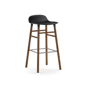 Form stool Stools Normann Copenhagen 29.5" Bar Walnut +$80.00 Black
