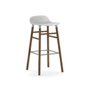 Form stool Stools Normann Copenhagen 29.5" Bar Walnut +$80.00 White