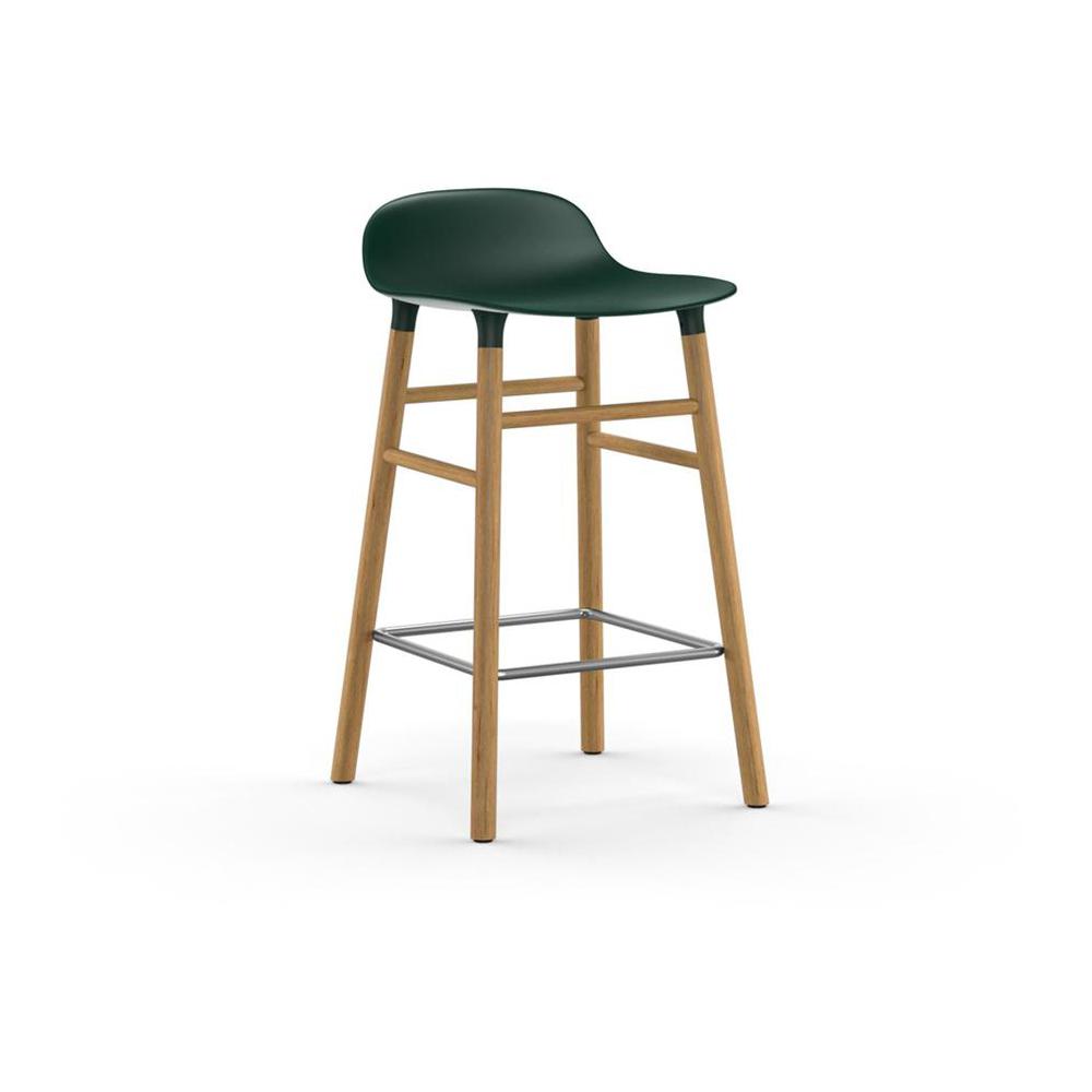 Form stool Stools Normann Copenhagen 25.5" Counter Oak Green