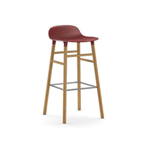 Form stool Stools Normann Copenhagen 29.5" Bar Oak Red