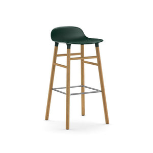 Form stool Stools Normann Copenhagen 29.5" Bar Oak Green