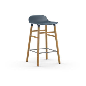 Form stool Stools Normann Copenhagen 25.5" Counter Oak Blue