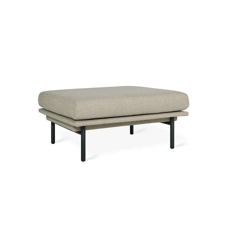 Foundry Ottoman Ottoman Gus Modern Andorra Almond Black 