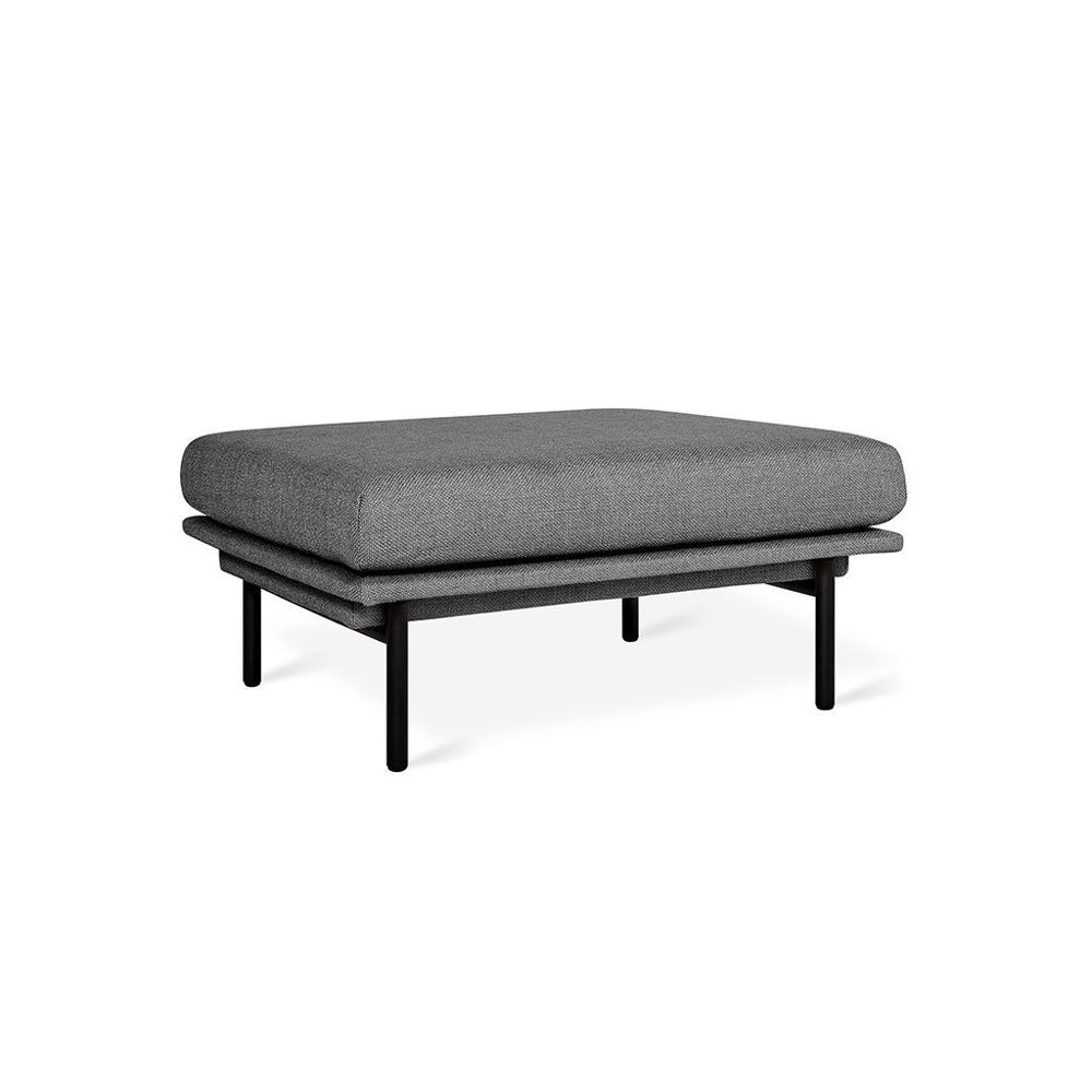 Foundry Ottoman Ottoman Gus Modern Andorra Pewter Black 
