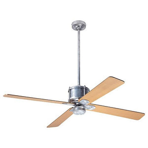 Industry DC Ceiling Fan Ceiling Fans Modern Fan Co Galvanized Maple Remote Control Without Light