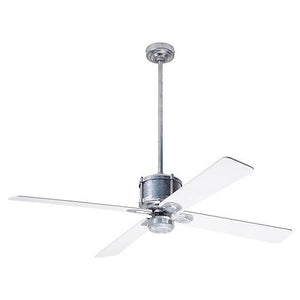 Industry DC Ceiling Fan Ceiling Fans Modern Fan Co Galvanized White Remote Control Without Light