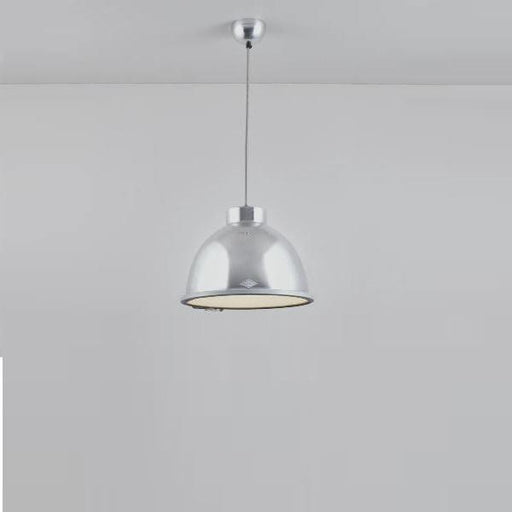 Giant 0 Pendant Light Pendant Lights Original BTC Natural Aluminium with Wired Glass 