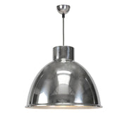 Giant Pendant Light Pendant Lights Original BTC Large Natural Aluminium with Wired Glass 