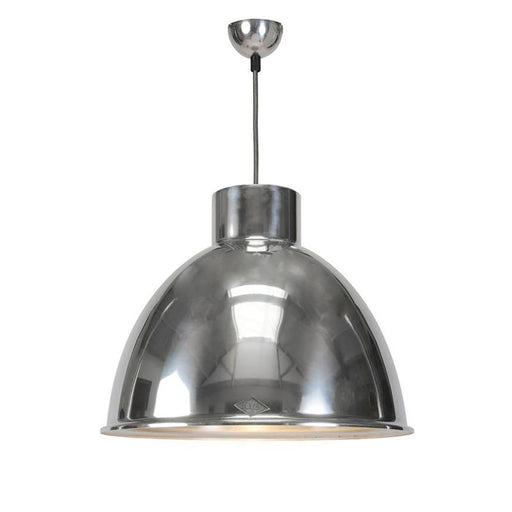 Giant Pendant Light Pendant Lights Original BTC Large Natural Aluminium with Wired Glass 