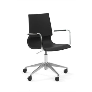 Gigi Swivel Chair task chair Knoll Arms +$132.00 Black 
