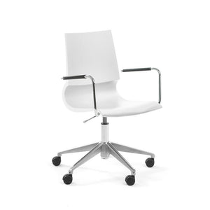 Gigi Swivel Chair task chair Knoll Arms +$132.00 White 