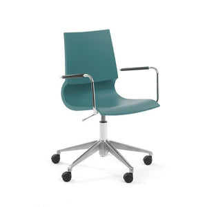 Gigi Swivel Chair task chair Knoll Arms +$132.00 Seafoam 