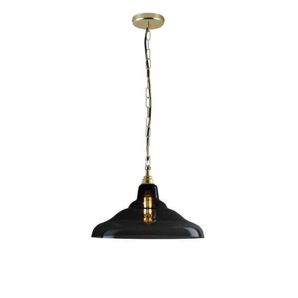 Glass School Pendant Light Pendant Lights Original BTC Medium Anthracite | Brass 