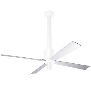 Pensi DC Ceiling Fan Ceiling Fans Modern Fan Co Gloss White Aluminum Remote Control Without Light