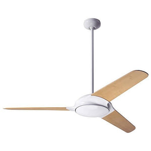 Flow Ceiling Fan Ceiling Fans Modern Fan Co Gloss White Bamboo Handheld Remote Without Light