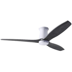 Arbor Flush DC Ceiling Fans Modern Fan Co Gloss White Ebony Wall Control Without Light