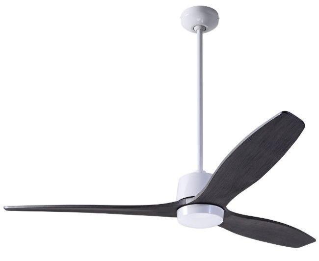 Arbor DC Ceiling Fan Ceiling Fans Modern Fan Co Gloss White Ebony Wall Control Without Light