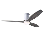 Arbor Flush DC Ceiling Fans Modern Fan Co Gloss White Graywash Wall Control With 17w LED
