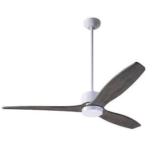 Arbor DC Ceiling Fan Ceiling Fans Modern Fan Co Gloss White Graywash Wall Control Without Light