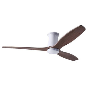 Arbor Flush DC Ceiling Fans Modern Fan Co Gloss White Mahogany Wall Control Without Light