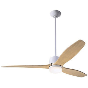 Arbor DC Ceiling Fan Ceiling Fans Modern Fan Co Gloss White Maple Wall Control With 17w LED